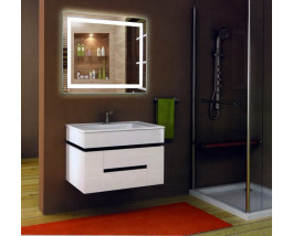 Зеркало в ванную комнату с подсветкой Люмио 75х75 см