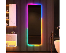 Зеркало с цветной RGB подсветкой для ванной комнаты Катани